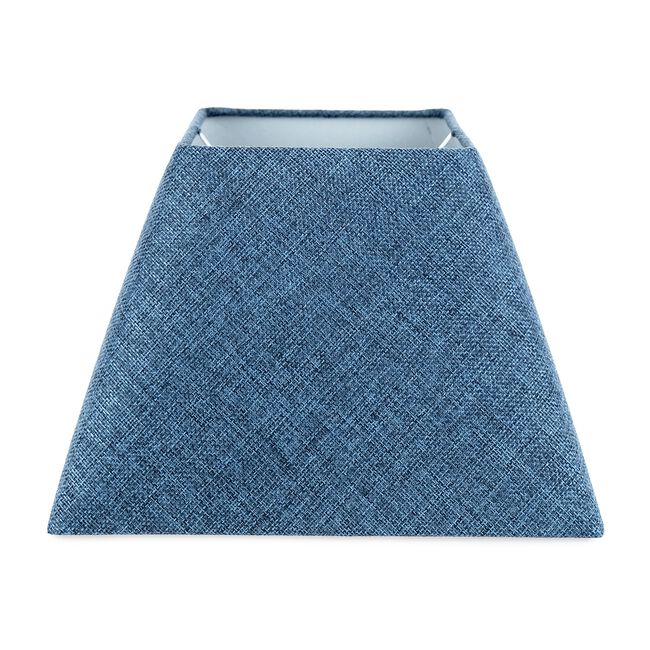 Navy Blue Linen Square Shade 10"
